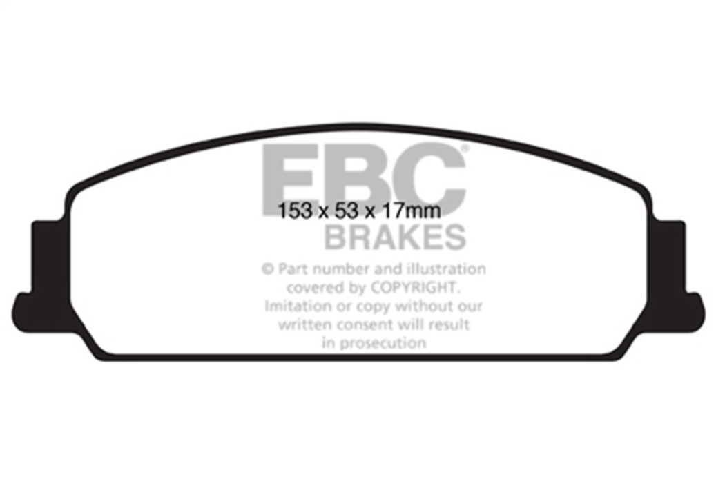 EBC 08-10 Pontiac G8 3.6 Redstuff Front Brake Pads - DP31833C