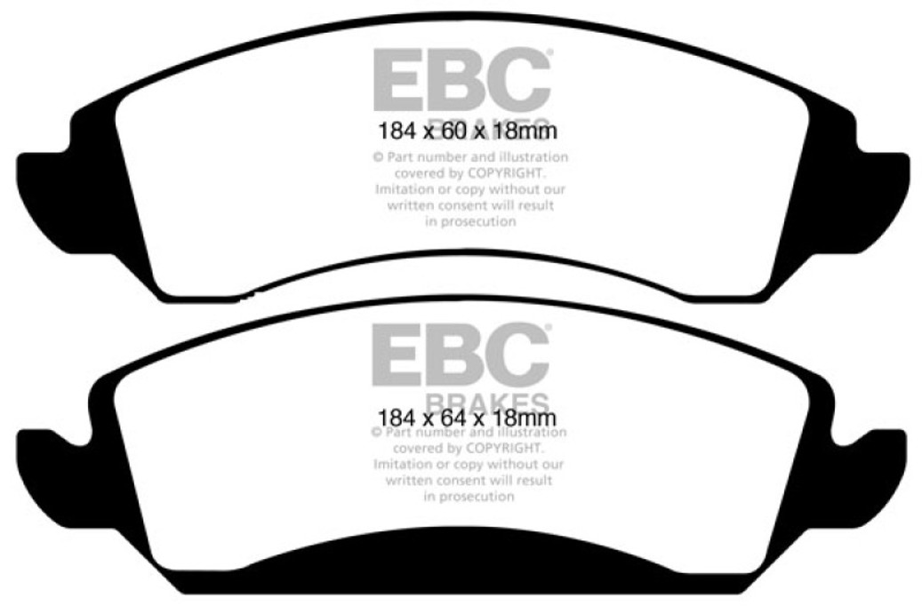 EBC 09-14 Cadillac Escalade 6.0 Hybrid Ultimax2 Front Brake Pads - UD1363