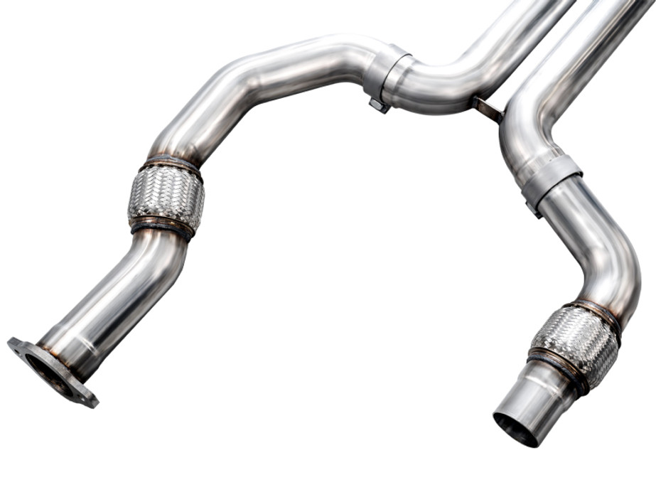 AWE Tuning 2021+ Cadillac CT4-V Blackwing SwitchPath Exhaust - Diamond Black Tips - 3025-43436 Photo - out of package