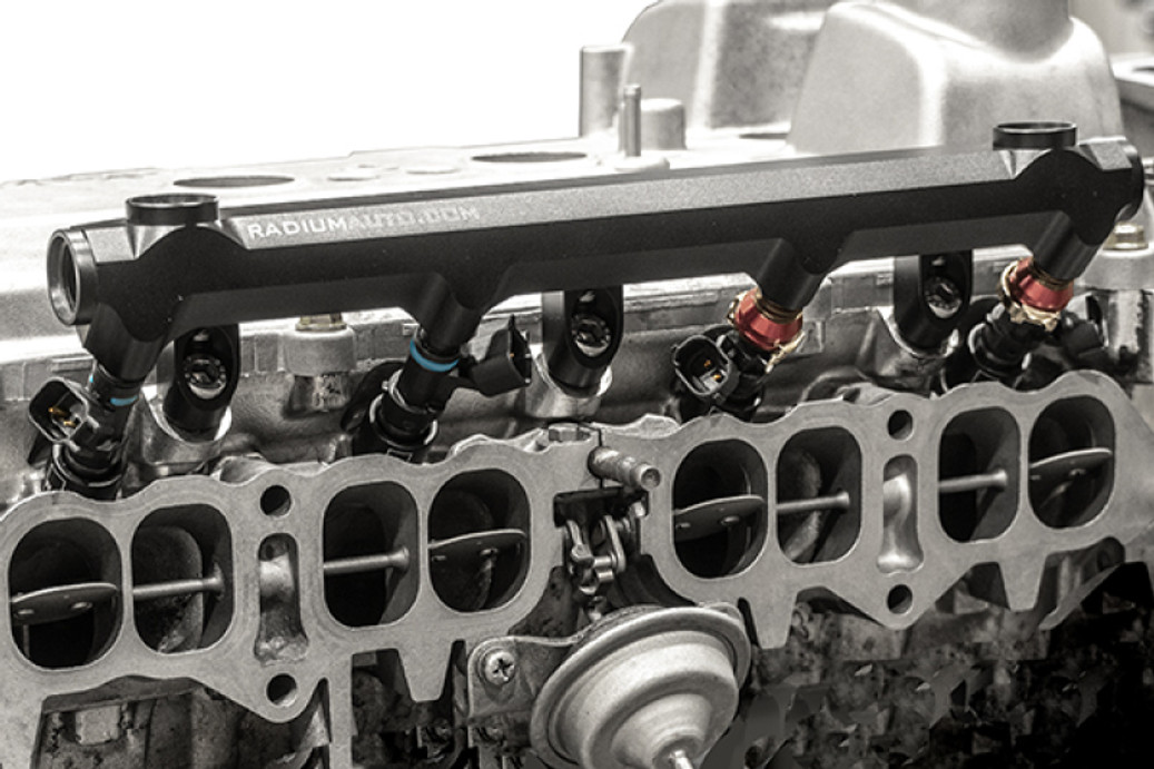 Radium Engineering 90-99 Toyota MR2 3S-GTE Fuel Rail - 20-0849 Photo - Mounted