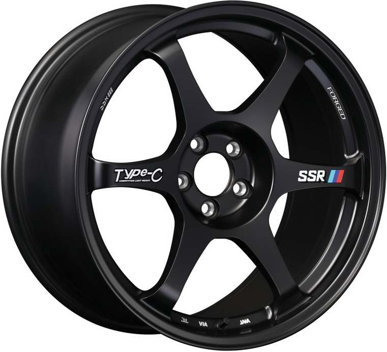 SSR Type-C Forged 18x9.5 +45 5/100 - Sprint Black Wheel - F318950+4505CMB