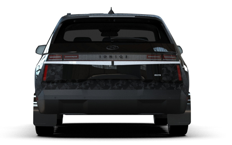 Rally Armor 2025 Hyundai Ioniq 5 XRT Black Mud Flap White Logo - MF127-UR-BLK-WH User 2