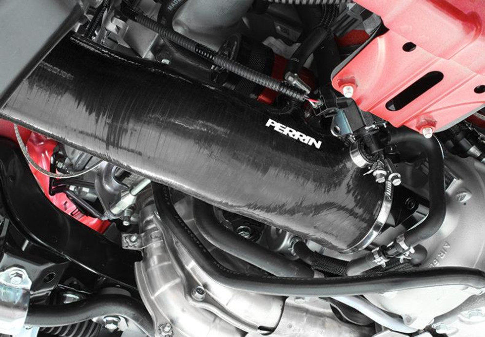 PERRIN 15-21 Subaru WRX / 14-18 Forester XT Turbo Inlet Hose 3in. w/ Turbo Adapter Flange - Black - PSP-INT-424BK Photo - Primary PERRIN 15-21 Subaru WRX / 14-18 Forester XT Turbo Inlet Hose 3in. w/ Turbo Adapter Flange - Black - PSP-INT-424BK Photo - Primary
