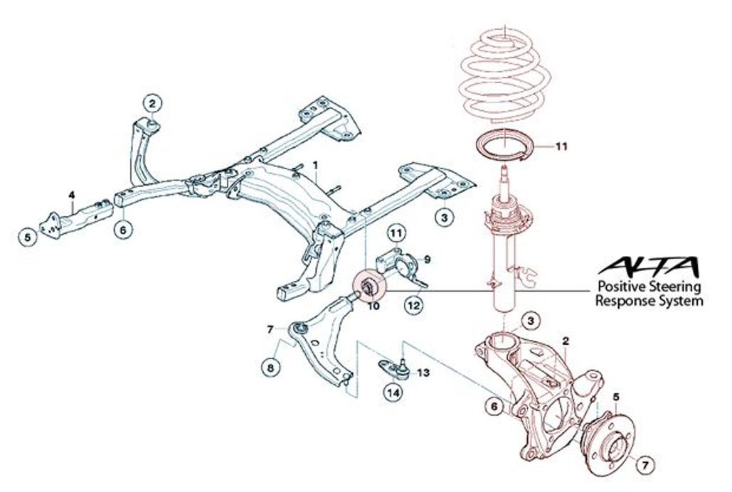 ALTA 02-12 Mini Cooper/S/JCW (Incl. 05-12 Convertible) & 09-12 Clubman Pos. Steering Response Sys - AMP-SUS-112 Photo - Primary
