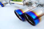 Invidia 08-11 STi Hatch / 11 WRX Hatch Dual Q300 Titanium Tip Cat-back Exhaust - HS08STIG3T Photo - Primary