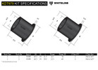 Whiteline 93-07 Subaru WRX/STI Rear Differential Mount Front Bushing Kit - KDT979