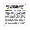 California Prop 65 Warning