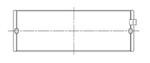 ACL Nissan VG30DETT 3.0L-V6 0.25 Oversized High Performance Main Bearing Set - 4M2737H-.25 Technical Drawing