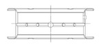 ACL Nissan VG30DETT 3.0L-V6 0.25 Oversized High Performance Main Bearing Set - 4M2737H-.25 Technical Drawing