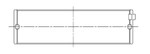 ACL Nissan VG30DETT 3.0L-V6 0.25 Oversized High Performance Main Bearing Set - 4M2737H-.25 Technical Drawing