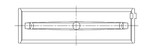 ACL Subaru EJ20/EJ22/EJ25 (For Thrust in #5 Position) 0.025mm Oversized High Performance Main Bearin - 5M8309H-.025 Technical Drawing