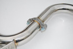 Invidia 2008-2014 STi Hatch / 2011-2014 WRX Hatch Dual N1 Single Layer Titanium Tipped Cat-back Exhaust - HS08STIGTT Flanges
