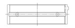 ACL Honda F20C/F22C Standard Size High Performance Main Bearing Set - 5M1913H-STD Technical Drawing