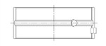ACL Toyota 3SGTE Standard Size High Performance Main Bearing Set - 5M8361H-STD Technical Drawing