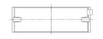 ACL Toyota 3SGTE Standard Size High Performance Main Bearing Set - 5M8361H-STD Technical Drawing