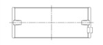 ACL Toyota 3SGTE Standard Size High Performance w/ Extra Oil Clearance Main Bearing Set - 5M8361HX-STD Technical Drawing