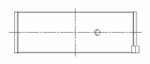 ACL Nissan RB25DETT/RB26DETT Standard Size High Performance Rod Bearing Set - 6B2960H-STD Technical Drawing