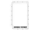 aFe 17-24 Ford F-150 10R60/10R80 Pro Series Rear Transmission Pan Black w/ Machined Fins - 46-71330B Technical Drawing