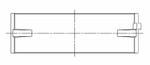ACL Nissan VQ35DE 3.5L-V6 0.025 Oversized High Performance Main Bearing Set - 4M2633H-.025 Technical Drawing