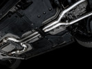 AWE Tuning 2021+ Cadillac CT4-V Blackwing SwitchPath Exhaust - Diamond Black Tips - 3025-43436 Photo - Mounted