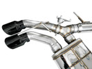 AWE Tuning 2021+ Cadillac CT4-V Blackwing SwitchPath Exhaust - Diamond Black Tips - 3025-43436 Photo - out of package