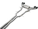 AWE Tuning 2021+ Cadillac CT4-V Blackwing SwitchPath Exhaust - Diamond Black Tips - 3025-43436 Photo - out of package