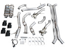 AWE Tuning 2021+ Cadillac CT4-V Blackwing SwitchPath Exhaust - Diamond Black Tips - 3025-43436 Photo - out of package