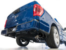 AWE 21-25 Ford F150 (14th Gen Reg Cab) Cat-Back Exhaust - 4.5in Dual Side Exit Diamond Black Tips - 3015-33145 Photo - Mounted
