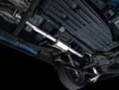 AWE 21-25 Ford F150 (14th Gen Reg Cab) Cat-Back Exhaust - 4.5in Dual Side Exit Diamond Black Tips - 3015-33145 Photo - Mounted