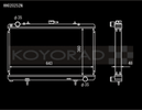 Koyo 89-94 Nissan 180SX/Silvia S13 SR20DET (MT) N-FLO (Dual Pass) Radiator - HH020252N Photo - Primary