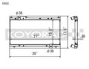 Koyo 91-05 Acura NSX 3.0/3.2L (MT) Radiator - V2032 Photo - Primary