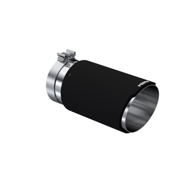 MBRP Universal Carbon Fiber Tip 6in OD/5in Inlet/12in L - Angle Cut Tip - T5075CF Photo - Primary
