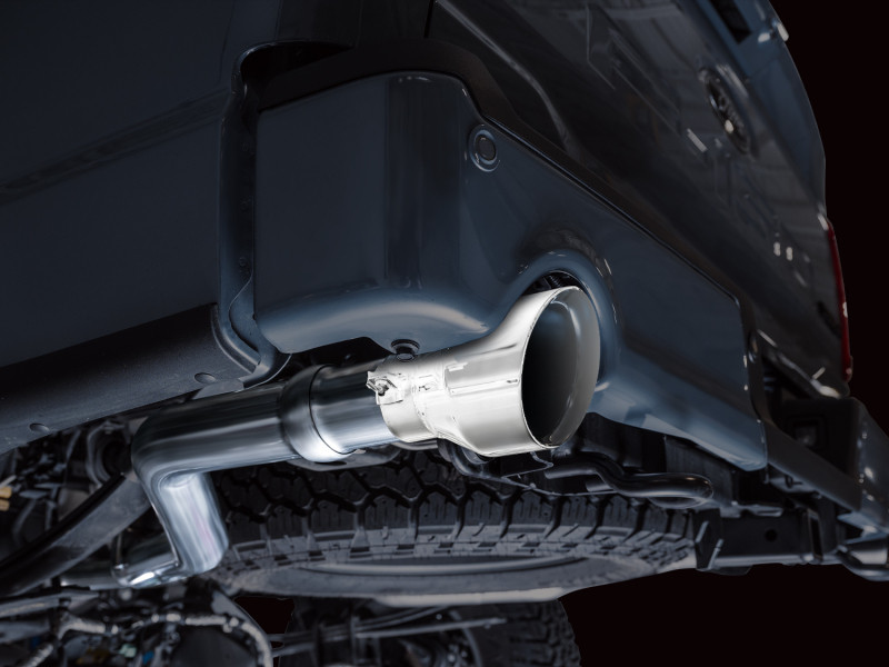 AWE Tuning 2021+ Ford F150 Tremor w/ Bumper Cutouts 0FG Non-Resonated Catback w/ Chrome Silver Tips - 3020-32402 Photo - Mounted