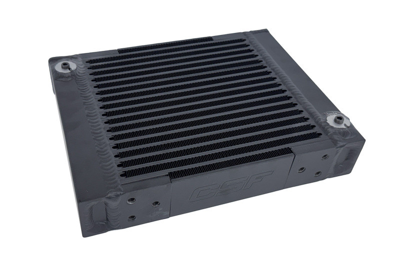 CSF Universal Large Single-Pass Oil Cooler - M22 x 1.5 - 12in L x 9.33in H x 2.16in W - 8371 Photo - out of package
