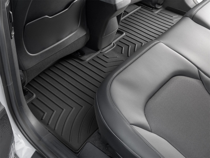 WeatherTech 22-25 Kia EV6 2nd Row Rear FloorLiner HP - Black - 4417232IM Photo - Mounted