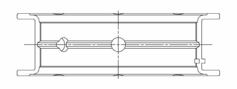 ACL Chevy V8 4.8/5.3/5.7/6.0L Race Series .01mm Oversized Main Bearing Set - 5M7298H-01 Technical Drawing