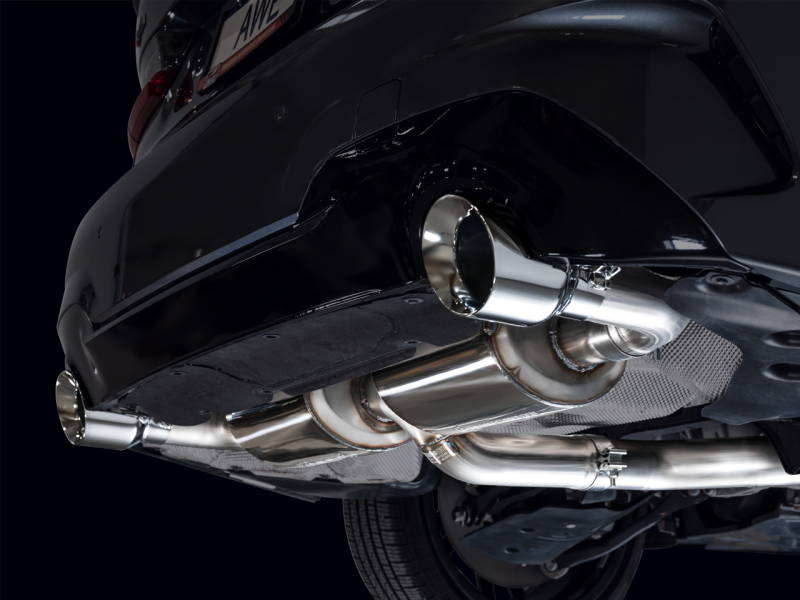 AWE 19-23 BMW 330i / 21-23 BMW 430i Base G2X Touring Axle Back Exhaust - Chrome Silver - 3015-32429 Photo - Mounted