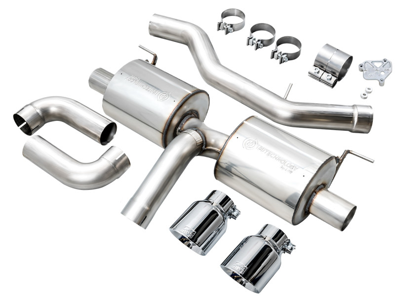 AWE 19-23 BMW 330i / 21-23 BMW 430i Base G2X Touring Axle Back Exhaust - Chrome Silver - 3015-32429 Photo - out of package