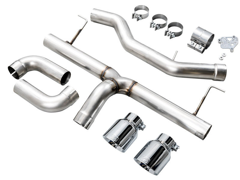 AWE 19-23 BMW 330i / 21-23 BMW 430i Base G2X Track Edition Axle Back Exhaust - Chrome Silver - 3020-32429 Photo - out of package