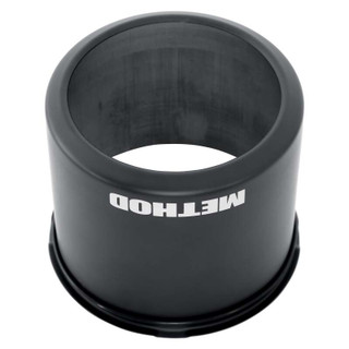 Method Center Cap 8 Lug Tall - Open Style Push Through - Black - CP-OPEN140-110-B Photo - Primary