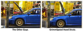 GrimmSpeed 02-07 Subaru Inpreza/WRX/STi Hood Struts - 097016