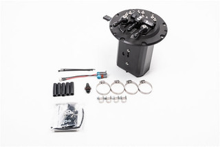 Radium Dual Fuel Pump Hanger 08-21 Subaru STi - 20-0780-00 Kit Different Angle
