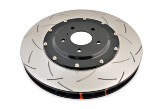 DBA 09-11 Nissan GTR R-35 Front Slotted 5000 Series 2 Piece Rotor Assembled w/ Black Hat - DBA52320BLKS Photo - Primary
