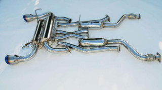 Invidia 09+ 370Z Gemini Rolled Titanium Tip Cat-back Exhaust - HS09N7ZGID Photo - Primary