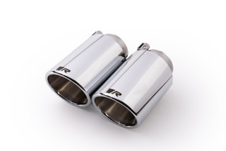 Remus Stainless Steel 102mm Angled Chrome w/Adj Clamp Tail Pipe Set (Pair) - 0026 70SR Photo - Primary
