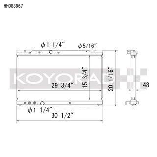 Koyo 23+ Honda Civic Type R (FL5) All Aluminum Radiator - HH083967 Photo - Primary