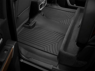 WeatherTech 19-25 Chevy Silverado Double Cab Bench Front FloorLiner HP - Black - 4414366VIM Photo - Mounted