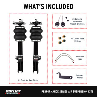Air Lift Performance 15-23 Ford Mustang S550/24-25 S650 Air Suspension Front Kit - 76007 Photo - out of package