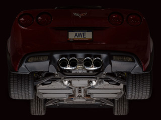 AWE Tuning 09-13 Chevrolet Corvette 6.2L Track Edition Axle-back Exhaust w/ Chrome Silver Tips - 3020-42662 Photo - Mounted