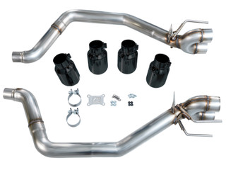 AWE Tuning 09-13 Chevrolet Corvette 6.2L Track Edition Axle-back Exhaust w/ Diamond Black Tips - 3020-43662 Photo - out of package
